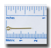 (image for) Eye pins for 6-7mm beads - Gilt (gold-tone) - 110