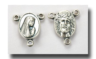 (image for) Ecce Homo and Our Lady of the Rosary - Antique silver - 239