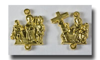 (image for) Stations of the Cross set, Statues, Gilt (gold-tone) - 257