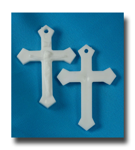 (image for) Crucifix - White plastic - MXW