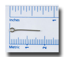 Eye pins for 6-7mm beads - Nickel - 107