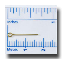 (image for) Eye pins for 6-7mm beads - Gilt -100 grams - 110B (no discounts)