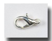 Lobster Clasp - Silver plate - 136