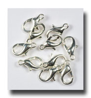 (image for) Lobster Clasp - Silver plate - 136