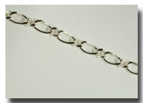 Chain - Figaro - Silverplate - 146
