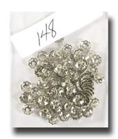 (image for) Bead Caps - small flower - Nickel - 148