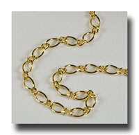 (image for) Chain - Figaro - Gilt (gold-tone) - 156