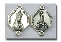 O.L. Fatima Connector-Antique silver - 159