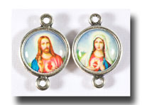Sacred and Immaculate Hearts-Connector-Colour/A.silver - 162