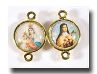 (image for) O.L.Mt.Carmel and St.Therese-Connector-Colour/Gilt-168