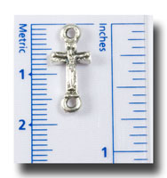 Crucifix Connector - Antique Silver - 181
