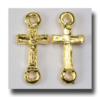 (image for) Crucifix Connector - Gilt (gold-tone) - 182