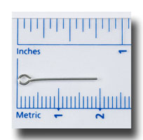 (image for) Eye pins for 8-9mm beads - Silver plate - 100 grams - 188B