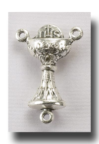 Chalice and Host - 3/4 inch - Antique silver - 206