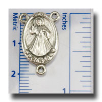 (image for) Divine Mercy and Our Lady - Antique silver - 2204