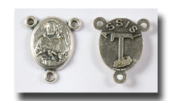 (image for) St. Francis of Assisi - Antique silver - 2206