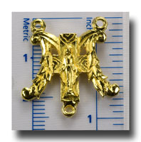 (image for) Miraculous Medal centre, M - Gilt (gold-tone) - 2211