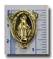 Oval, large Miraculous medal - Gilt (gold-tone) - 2227