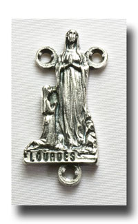 O.L. of Lourdes, statue - Antique silver - 2236