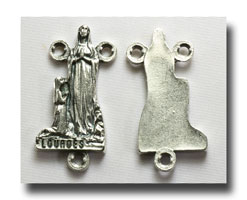 (image for) O.L. of Lourdes, statue - Antique silver - 2236