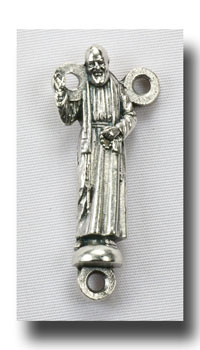 St. Pio, statue - Antique silver - 2241