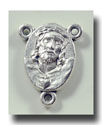 Queen of Rosary/Ecce Homo Heart - Ant. silver - 2243