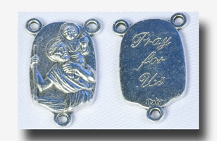 (image for) St. Christopher - Antique Silvertone - 2251