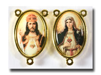(image for) Sacred Heart King and Immaculate Heart - Colour/Gilt - 232