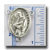 St. Anthony and St. Francis - Antique silver - 243
