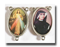 Divine Mercy and St. Faustina - Colour/Ant.silver - 272