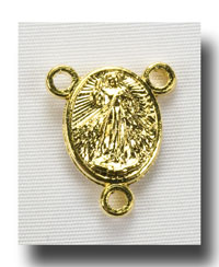 (image for) Divine Mercy and O.L. Guadalupe - Gilt (gold-tone) - 281