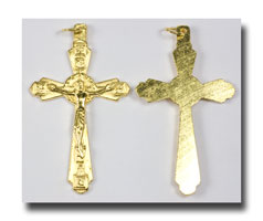 Crown of Thorns Crucifix - Gilt (gold-tone) - 312