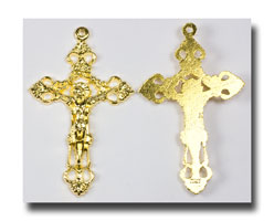Filigree Crucifix - Gilt (gold-tone) - 392