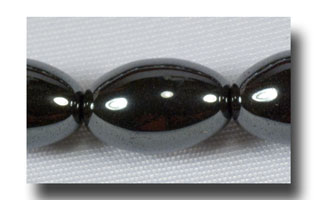 (image for) Hematite, 8mm x 5mm oval - 420