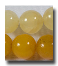 (image for) Natural Topaz or Honey Jade, 6mm round - 454