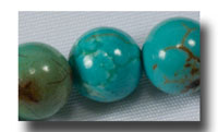 Turquoise, Blue, 6mm round - 465