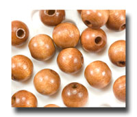 Wooden Beads - 8mm Rounds - Light Brown - 502