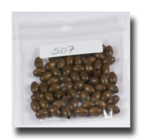(image for) Wooden beads - 9mm Ovals - Dark Brown - 507