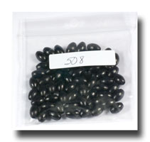 (image for) Wooden beads - 9mm Ovals - Black - 508