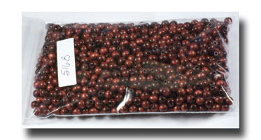 (image for) Wooden Beads - 6mm Rounds - Mahogany - 516BULK