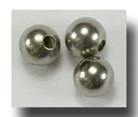 Metal beads - 6mm Stainless Steel - 528