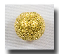 Metal beads - Stardust round, 6mm Gilt (gold-tone) - 542