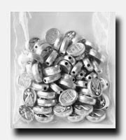 (image for) Metal beads - Divine Mercy, 10mm - 546