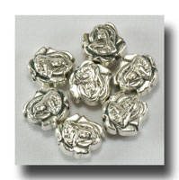(image for) Metal beads - St. Therese - Antique Silverplate - 551
