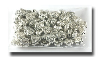 (image for) Metal beads - St. Therese - Antique Silverplate - 551