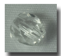 (image for) Facet Glass beads, 4mm - Crystal (April) - 6080