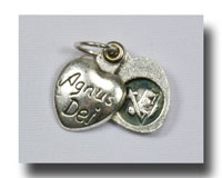 Medal - Agnus Dei - Antique silver - 700