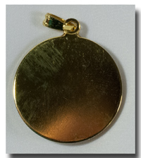 (image for) Medal - St. Anne, Mother of Mary, colour/gilt - 712