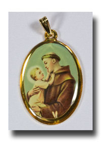 Medal - St. Anthony of Padua, colour/gilt - 713