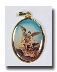 Medal - St. Michael the Archangel, colour/gilt - 715